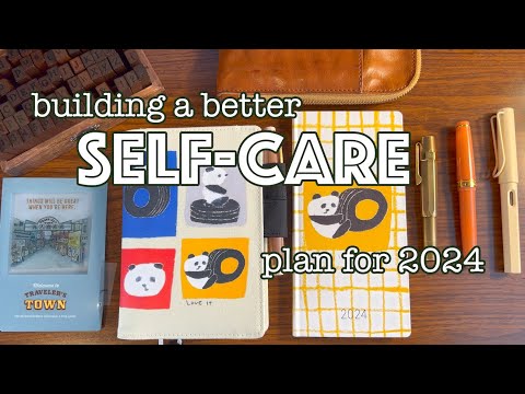 How I built a better self-care plan to prevent burnout and my 2024 Hobonichi Original A6 set-up