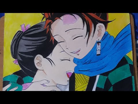 Tanjiro and Nezuko fanart | Demon slayer | #shorts #demonslayer