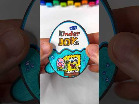 DIY Gary SpongeBob Kinder Joy | Paper Craft Ideas #shorts #papercraft