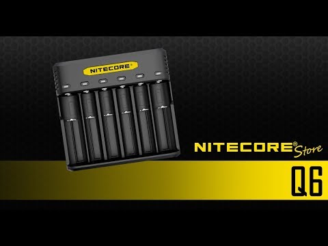 NITECORE Q6 Six Slot Universal Charger for Li-ion/IMR 18650, 16340, 14500, 26650 and more