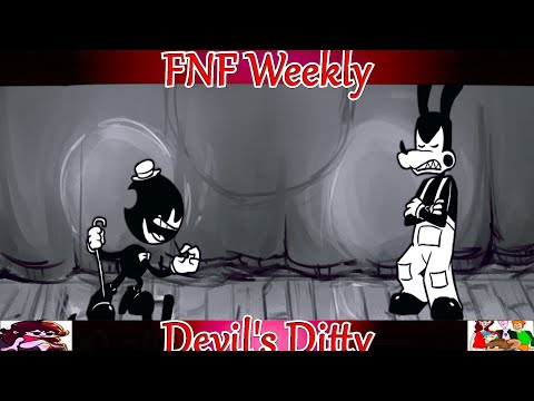 Friday Night Funkin' FNF Weekly (BatIM FNF Mod) It's Bendy VS Boris in Devil's Ditty