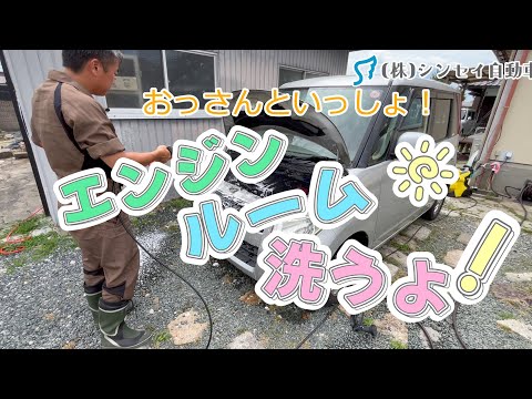 【中古車洗車】禁断のエンジンルーム洗浄してみた。非推奨です。