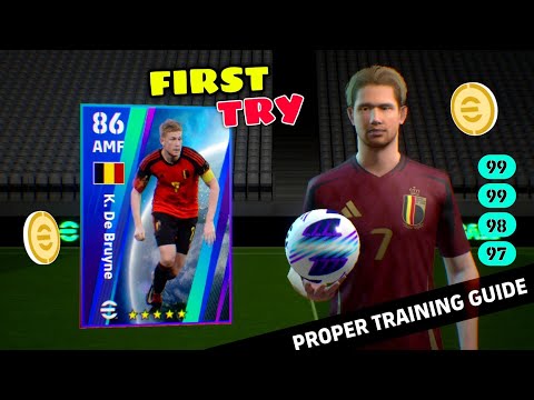 European Pack 101 Rated K.De Bruyne First Try Trick In eFootball | Proper Training Guide 🔥