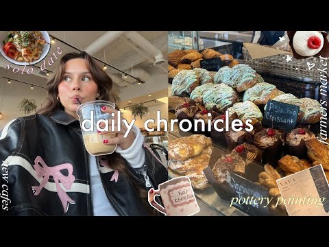 Daily chronicles💓Solo date, pottery painting, new cafe