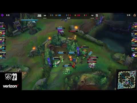 【LOL S13世界賽】一級野區ARAM 激烈碰撞 T1 vs JDG game2