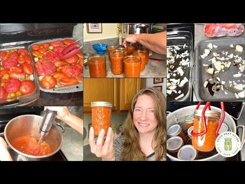 Roasted Tomato Sauce | Water Bath Canning Recipe 🍅🍅🍅