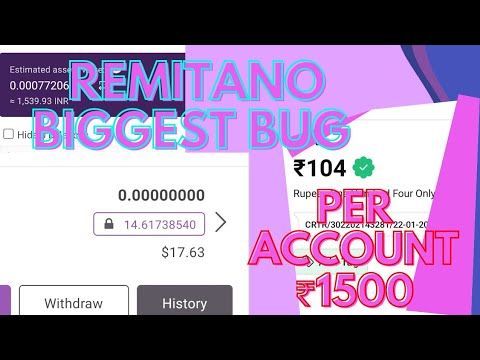 REMITANO BIGGEST LOOT|| PER ACCOUNT ₹1500😲 || FREE MINING APP|| THE EARNING STORY