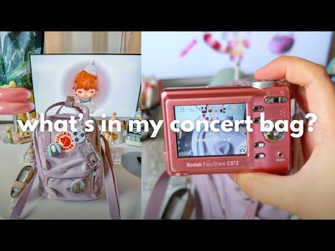 ⭐️ what's in my concert bag? | what to bring for a concert, kanken mini sling