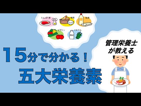 【栄養の基本】簡単！１５分で分かる五大栄養素！！