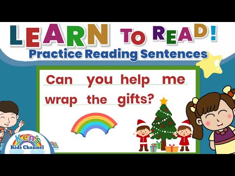 Practice Reading Sentences about Christmas | Reading Phonics for Kids | Learn How to Read