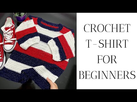 VERY EASY crochet tshirt for beginners