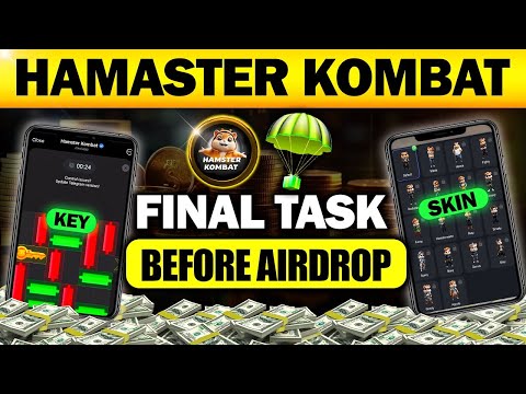 HAMSTER KOMBAT Final Task Before Airdrop 🪂 | Hamster Kombat Mini Game | Hamster Kombat Skin