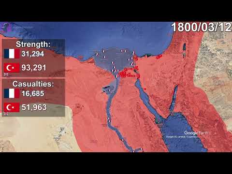 Napoleon's Egypt Campaign using Google Earth