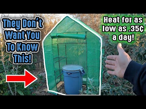 They Don't Want You To Know About This Low Cost Walk In Heated Greenhouse With Built In Shelves!