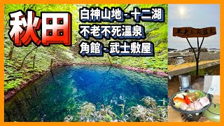 [EP42] 秋田 🍁｜白神號觀光火車 🚅｜十二湖 ⛵️｜不老不死溫泉 ♨️｜角館 武士敷屋 🏯｜御狩場燒 🍗｜清酒酒藏見學 🍶