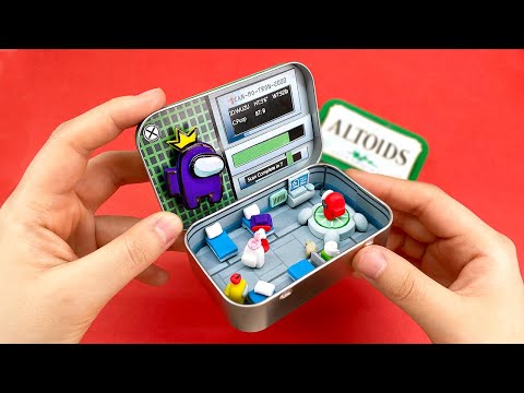 Making AMONG US Med Bay in ALTOIDS Tin Case | Clay DIY 💊