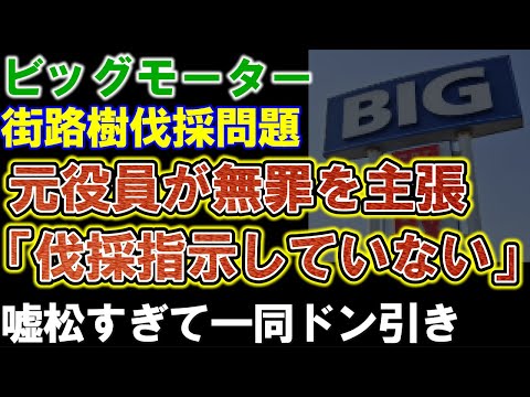 【ビッグモーター】元役員「街路樹伐採の指示していない」。初公判で無罪を主張。矛盾だらけで一同ドン引き。