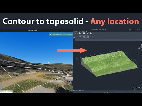 Export contour and create toposolid using AutoCAD, Revit and Equator Studios