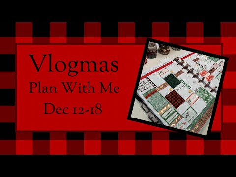 Vlogmas Day 11 | Classic Christmas Planner Spread | Plan With Me #vlogmas #planmas #planwithme