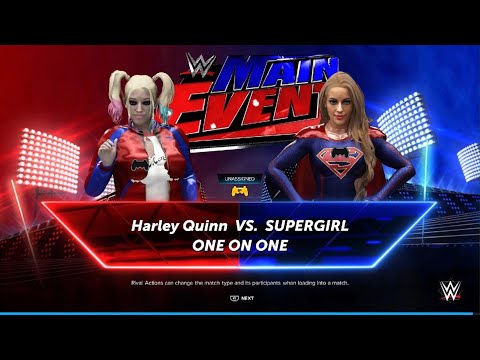 WWE 2K24: AWA main Event: SuperGirl vs Harley