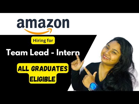 Amazon hiring freshers | 2024 recruitment drive | All graduates eligible