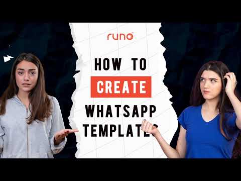 How to create Whatsapp templates | Mobile App | Runo