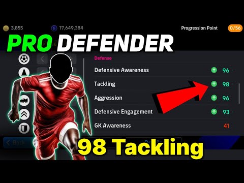 98 Tackling PRO Defender (Center beck) in eFootball 2025 Mobile