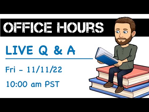 📚 Office Hours - 30,000 Subscribers + Live Q&A