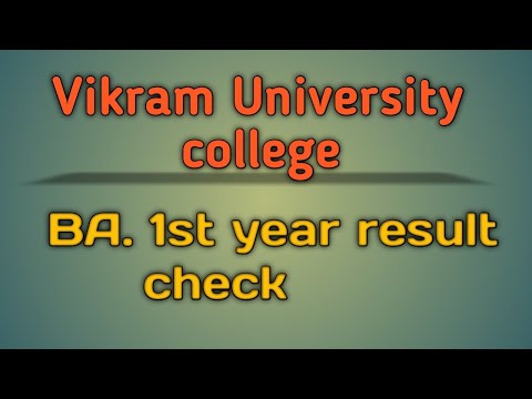 Ba 1st year result 2022 ! Vikram University Ujjain ! result details