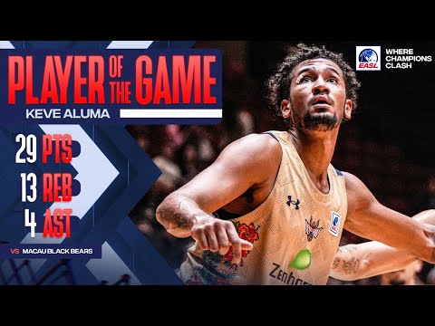 Player of the Game: Ryukyu Golden Kings Keve Aluma 29 Points vs. Macau Black Bears