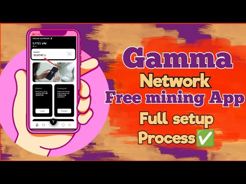 Gamma network free mining app | how to sign up properly with your own referral code setup..