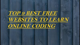 best website to learn for free in 2022, Top Best Websites to Learn Coding Online