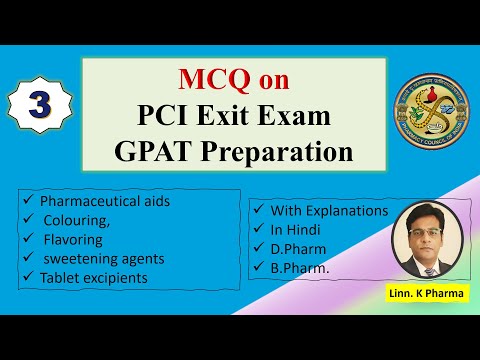 Exit exam mcq questions preparation | d pharma exit exam | GPAT MCQ 2024 | pci d pharma exit exam