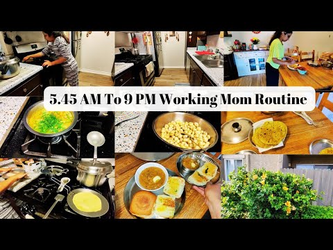 ✨ Indian Working Mom Day Looks like | Perfect Pav bhaji, gobi matar, avocado 🥑 roti, makhana