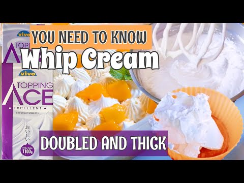 TIPS ON HOW TO DOUBLED AND THICKENED WHIPPING CREAM/ TIPS ON HOW TO USE VIVO ACE WHIPPING CREAM