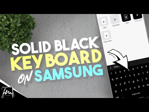 How to get solid black keyboard on Samsung Galaxy