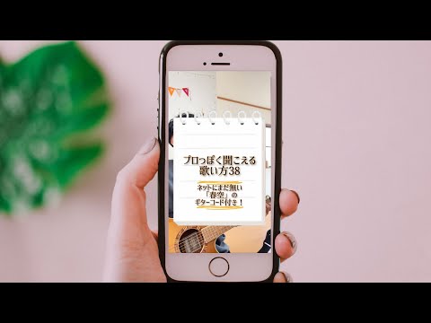 【1分ボイトレ縦動画50】プロっぽく聞こえる歌い方38｢春空 / 鈴木鈴木」ギターコード付き