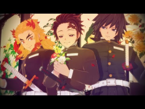 【Demon Slayer MMD】Tougen Renka【Kyojuro🔥Tanjiro🎴Giyu🌊】