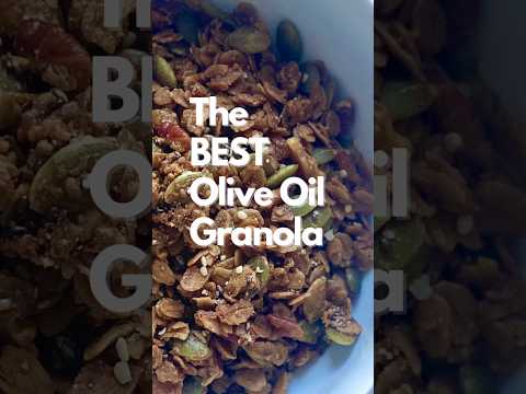 This Olive Oil Granola is a MUST TRY!!! Soooo good! #shorts #healthy #healthyfood #granola