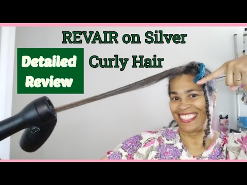 My Detailed Review of the New RevAir on Long Silver Curly Hair | #revair #silverhair