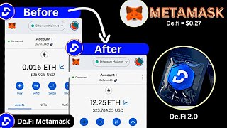 De.Fi = $0.27 USD | Early Investors will Make $1M USD | De.Fi 2.0 Metamask | Not a Financial Advice