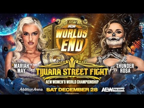 AEW Worlds End Mariah May vs Thunder Rosa (SIM)