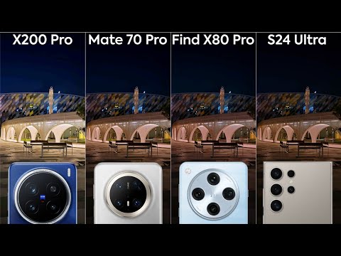 Vivo X200 Pro vs Huawei Mate 70 Pro vs Oppo Find X8 Pro vs Samsung S24 Ultra Camera Test Comparison