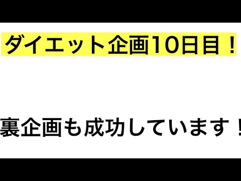 【ダイエット】ダイエット企画10日目！#10