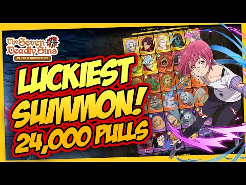 🔥MY LUCKIEST PULL OF ALL TIME! 24,000 MASSIVE SUMMONS | 7DS IDLE