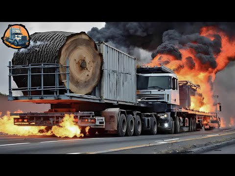 Dangerous Idiots Truck & Heavy Equipment Fails Compilation - Idiots Driving Heavy Machinery