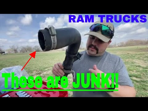 Broke Down On The Job - Ram Cummins Coolant Y Pipe Failure & Fix