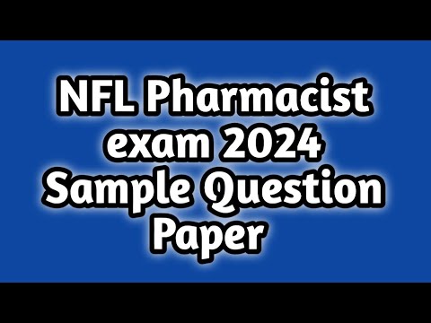 NFL Pharmacist exam 2024#sample question paper