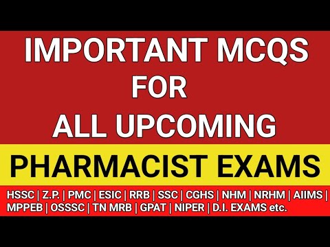 Pharmacist exam preparation | TNMRB pharmacist exam questions | HSSC pharmacist exam #pharmabullet