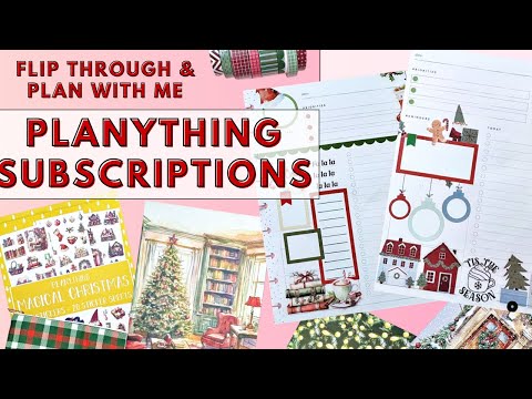 PLAN WITH ME & FLIP THROUGH | NEW PLANYTHING SUBSCRIPTIONS